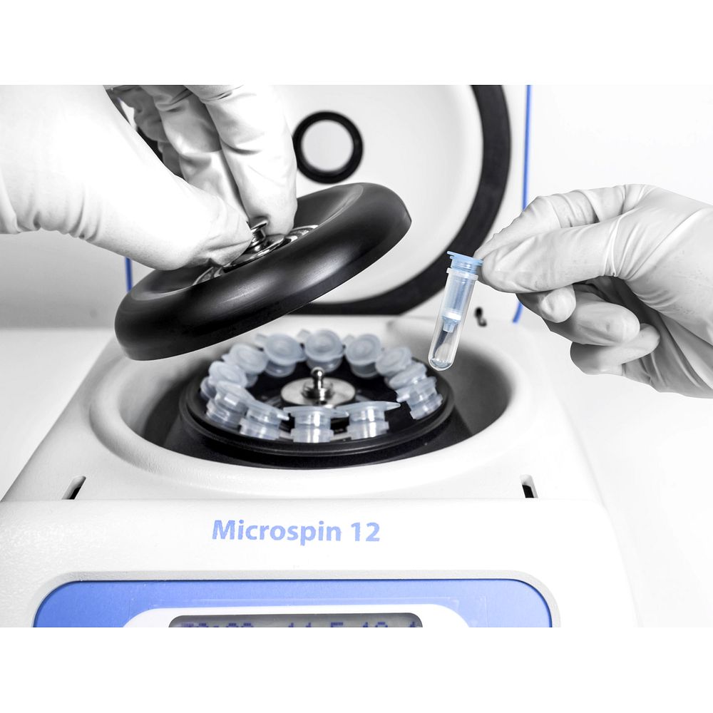 Microcentrifugeuse 12&nbspplaces 6000 tr/min fonctions CMC et vortex